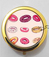 BlackKey Donut Pattern 3-Compartment Decorative Pocket Gift Box Case Organizer for Pill, Color 2 -1298