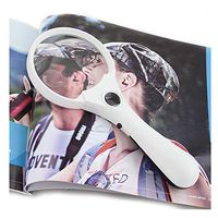 LED Handheld Magnifying Glass with Light, 2X 4X 10XLens,Best Oversized Lighting Reading Magnifier