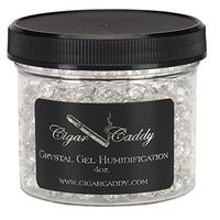 Cigar Caddy Crystal Gel Humidification, Large, 4-Ounce Jar, Reusable, Maintains Humidity at 70%