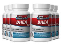 dhea Arginine - DHEA 50mg - Support Male Sexual Function, Performance and Libido with DHEA Premium Supplement (6 Bottles 360 Capsules)