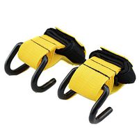 Gymforward Weightlifting Bar Hook Hand Wrist Wraps for Powerlifting Grip Straps, 1pair