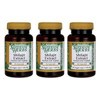 Swanson Shilajit Extract 400 Milligrams 60 Veg Capsules (3 Pack)
