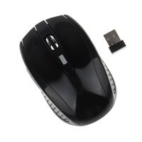 Gotd Portable 2.4G Wireless Optical Mouse Mice For Computer PC Laptop Gamer (Black)