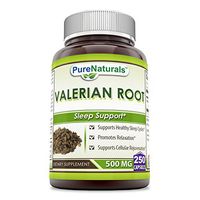 Pure Naturals Valerian Root 500 Mg 250 Capsules, Supports Healthy Sleep Cycles* Promotes Relaxation* Supports Cellular Rejuvenation*