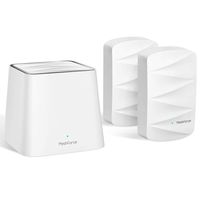 MeshForce Whole Home Mesh WiFi System M3 Suite (1 WiFi Point + 2 WiFi Dot) - Dual Band WiFi System Router Replacement and Wall Plug Extender - High Performance Wireless Coverage for 5+ Bedrooms Home