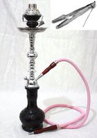 new 1 hose 22" Black Hookah shisha nargila bar narguile nargile glass Vase cheap