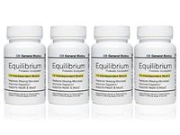 Equilibrium Probiotic Supplement with Prebiotic - Daily Time Release - 120 Effective Easy to Swallow Capsules - Highest Strain Count in The World - 4 Bottles