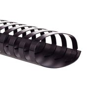 GBC Binding Spines / Spirals / Coils, 2" Diameter, 500 Sheet Capacity, CombBind, Black, 50 Pack (4200022)