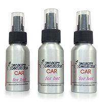 Car Freshener Spray 'For Her' - Car Air Freshener for Women - Girls Car Perfume, By Sensory Decisions (3 bottles)