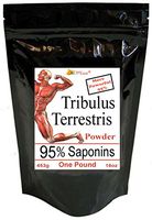 Pure Tribulus Terrestris Powder Extract Testosterone Booster 95% Saponins, 453 Grams (1 Pound)