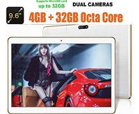 9.6 Inch 3G Phone Call Android Octa Core Tablet pc Android 4.4 4GB RAM 64GB ROM WiFi GPS FM Bluetooth 2560X1600 Tablet pcs7 8 9