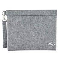 Smell Proof Bag - Smart Stash Pouch 11x9 for Herbs, Weed Grinder, Pipe | Large Odor Lock Container - Carbon Lined Discreet Odorless Travel Storage - Store Papers, Pax, Vape, Mylar Baggies (Heather)