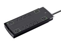Monoprice 12 Outlet Slim Surge Protector Power Strip - Black - 10ft Heavy Duty Cord | UL Rated, 4,230 Joules with Grounded and Protected Light Indicator