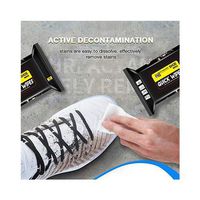 White Shoes Artifact 12PC Tweippy Travel Portable Disposable Sneakers Cleaning Wet Wipes Handbags and Briefcases Cleaning Wipes (Black)