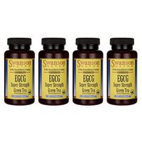 Swanson Egcg Super-Strength Green Tea 275 Milligrams 60 Capsules (4 Pack)