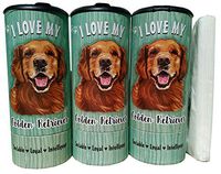 I Love My Golden Retriever Gift Collection (Refillable Tissue Tube with 1 Refill Package)