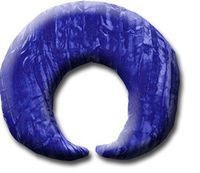 Candi Andi Handmade Weighted Neck & Shoulder Wrap | Flaxseed Filled | Hot/Cold Pad |Soothing Muscle Pain, Tension & Stress Relaxer | Crushed Velvet | Unscented | Majestic Purple