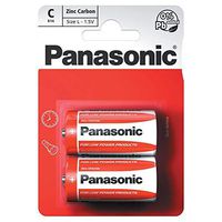 Panasonic Zinc Carbon Batteries, C Size