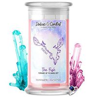 ♓ Pisces | Zodiac Star Signs Jewelry Candle 21oz | Surprise Prize Valued at $15 - $7,500 Inside | Choose From 30+ Scents | Vanilla Lavender | Ring (Size 11)