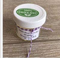 Fresh Organic ALOE VERA GEL, Barbadensis Miller, Fresh Cut (4 ounce)