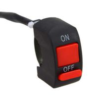 Motorcycle Headlight Handlebar Switch On Off Toggle Switch with Push Button for U5 U7 U2 Motorcycles Scooter Electrombile Motorbike-7/8inch 22mm