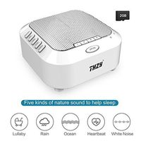 White Noise Machine,THZY Portable Sleep Sound Machine with 5 Noise Options and Nightlight Mode,3 Timers and Rechargeable Playing All Night for Baby,Kids, Adults (Include 2G TF Card)