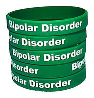 Bipolar Disorder Awareness Bracelets, 5 Pack, Silicone Wristbands, Manic Depression, Medical Alert, Mental Health