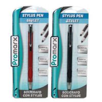Promarx Stylus Pens Assorted Colors 1 Count, Case of 12