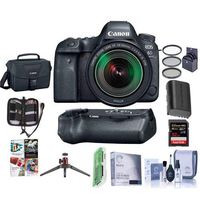 Canon EOS 6D Mark II DSLR with EF 24-105mm f/3.5-5.6 IS STM Lens - With Canon BG-E21 Battery Grip