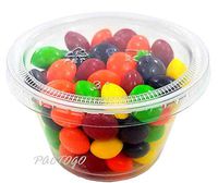 Empress 4 oz. Clear Plastic Disposable Portion Souffle Container Food Cups with Lids (Pack of 50 Sets)