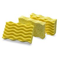 Libman Commercial 1075 Light-Duty Scrub Sponge, Cellulose, 4.5" x 3", Yellow (Pack of 8)