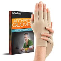 Arthritis Hand All Day Relief Gloves – Comfy Fit, Fingerless Design, Breathable & Moisture Wicking – Alleviate Rheumatoid, Ease Muscle Tension, Relieve Carpal Tunnel Free EBOOK (Large/XL)