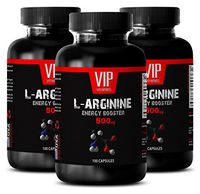 Arginine Men - L-ARGININE Energy Booster 500 mg - Fitness Supplements - 3 Bottles 300 Capsules
