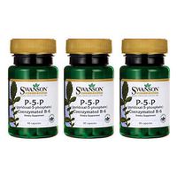 Swanson P-5-P (Pyridoxal-5-Phosphate) Coenzymated Vitaminb-6 20 Milligrams 60 Capsules (3 Pack)