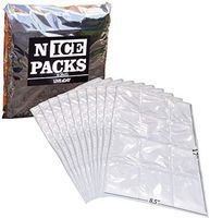 'Dry' Ice for Shipping Food | Ice Packs for Coolers and Lunch Boxes | Non Toxic | Flexible, Reusable, Long Lasting | 10 Large Sheets | Live 2day
