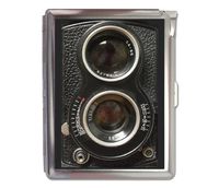 Vintage Camera Retro Cigarette Case Lighter Wallet Business Card Holder
