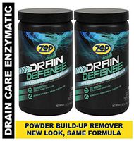 Zep Drain Defense Enzymatic Drain Care Powder ZDC16 (Pack of 2) Safe for Pipes and Septic Systems