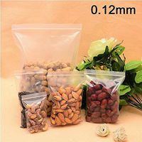 100pcs/pack Jewelry Ziplock Zip Zipped Lock Reclosable Plastic Poly Clear Bags 0.12mm (External Size 6cm x 8cm)
