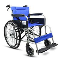 FLYSXP Light Wheelchair Portable Elderly Disabled Aluminum Manual Service Staff Push Detachable Folding Transport Travel Self-propelled Wheelchair (Style : Solid tire)