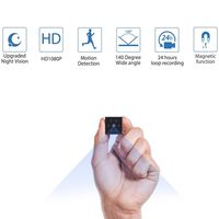 Spy Camera, Hidden Camera Portable Mini Full HD 1080P Small Covert Nanny Cam with Night Vision, Video Record and Motion Detection for Indoor/Outdoor