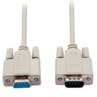 Lheng 5M/16.4ft DB9 for 9 Holes to VGA Video 9 Pin Male to Female Serial Port Cable Light Gray 2Pcs