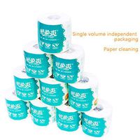 10 Rolls 4-Layer Household Toilet Paper, Professional Premium Thicken Hollow Replacement Rolls Paper - Strong Highly Absorbent Degradable Toilet Tissue Paper for Bathroom Kitchen Office