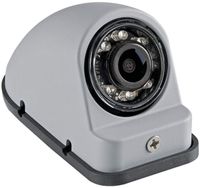 Voyager VCMS50LGP Color CMOS IR LED Left Side Camera, Gray Primer Color, 1/4" Sensor, Mirror (Reversed) Image Orientation, IR LED Low Light Enhancement, Built-in Microphone, 12V Power System