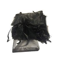 Zenvaa 25pcs Drawstring Bags 2.8x3.5 Inch Organza Gift Bags Jewelry Pouches Snacks Candy Bag for Decoration on Anniversary Wedding Birthday Christmas Thanksgiving Party