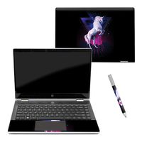Mightyskins Skin Compatible with Hp Pavilion X360 14" (2018) - Unicorn Rave | Protective, Durable, and Unique Vinyl Decal Wrap Cover | Easy to Apply, Remove, and Change Styles | Made in The USA