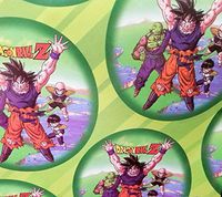 Dragon Ball Wrapping Wrap Paper 2-Sheets Party Boy Hero Gift Decoration Asian 19.5 in x 27.5 inch per Sheet.