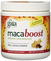 Gaia Herbs Maca Boost Supplement, Cacao Ginger, 8 Ounce - Energy & Stamina, Aids Recovery, Vegan, Gluten Free