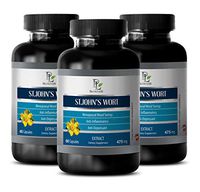 Energy Boost Mood Enhance - ST. John's Wort Extract 465 Mg - Immune Support System - 3 Bottles (180 Capsules)