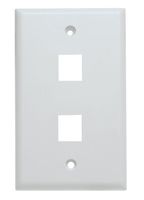 Shaxon BM303WP2-25A 2 Port Keystone Wall Plate, White