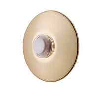 Newhouse Hardware BR5WL Lighted Doorbell Button, 1-Pack, Brass